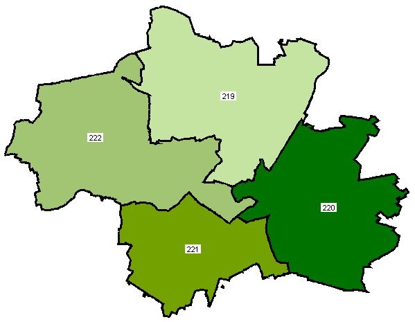 GRÜNE nach Wahlkreisen