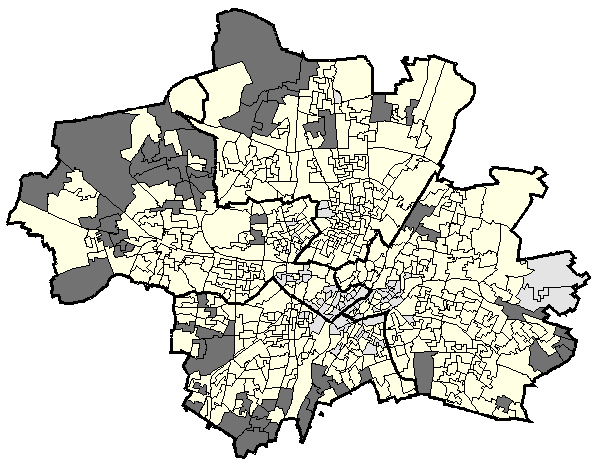Stadtbezirkskarte