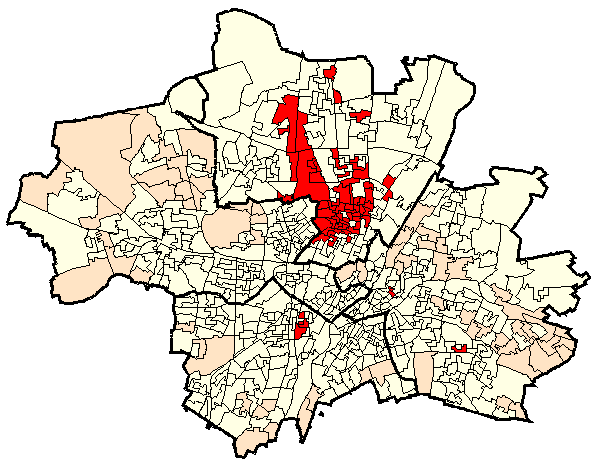 Stadtbezirkskarte