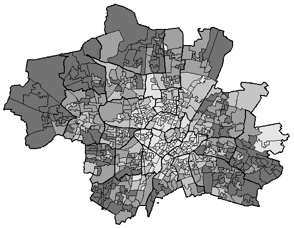 Stadtbezirkskarte