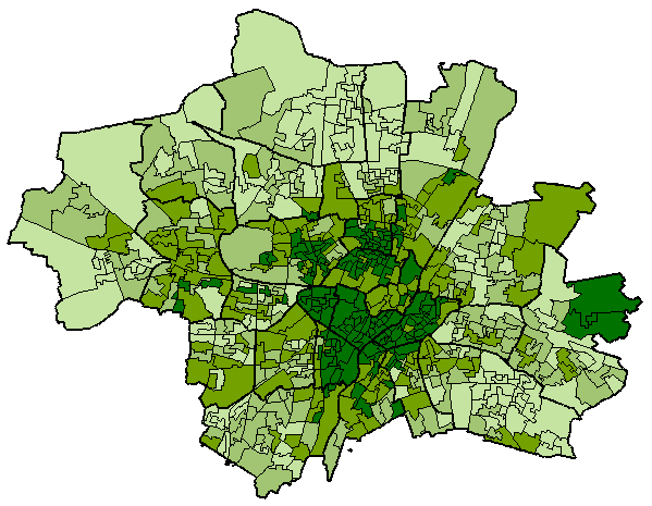 Stadtbezirkskarte