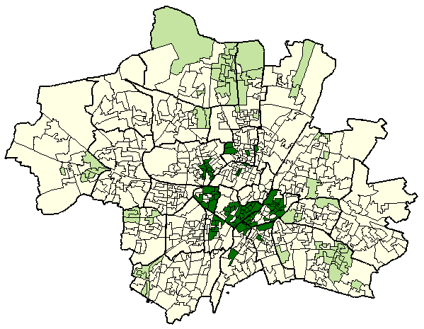 Stadtbezirkskarte