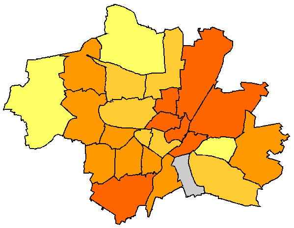 Stadtbezirkskarte