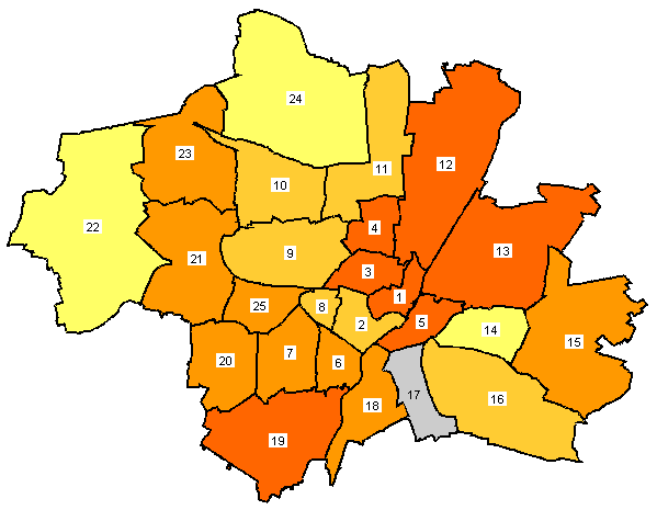 Stadtbezirkskarte