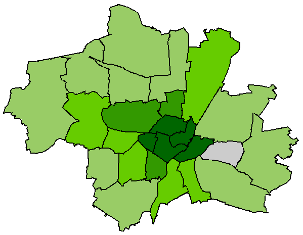 Stadtbezirkskarte