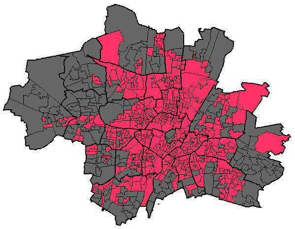 Stadtbezirkskarte