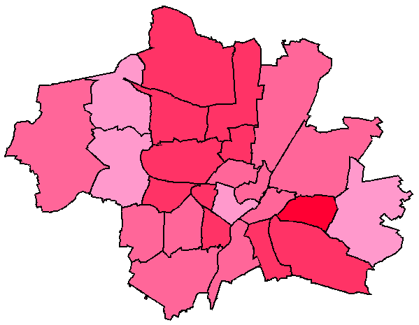 Stadtbezirkskarte