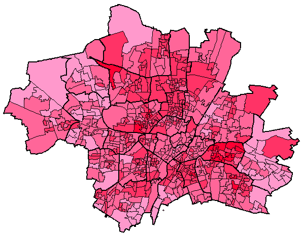 Stadtbezirks Grenzen