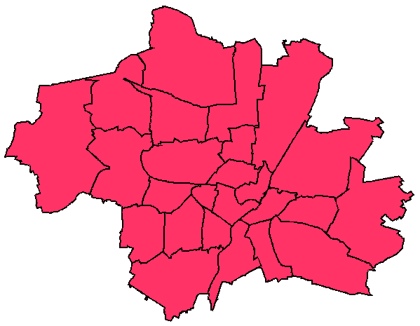 Stadtbezirkskarte