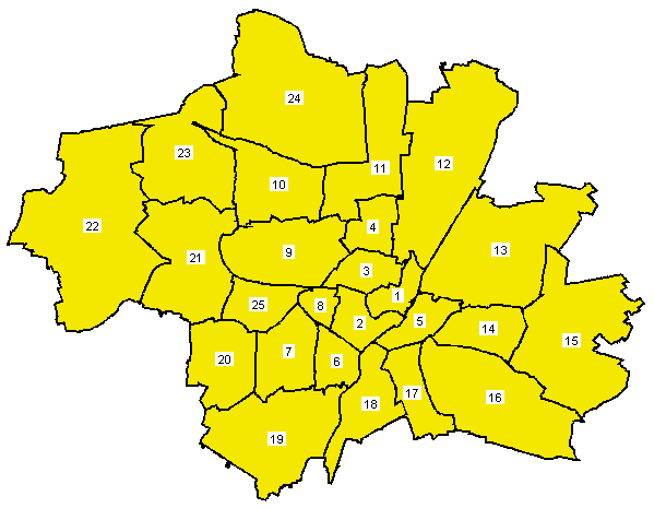 Stadtbezirkskarte